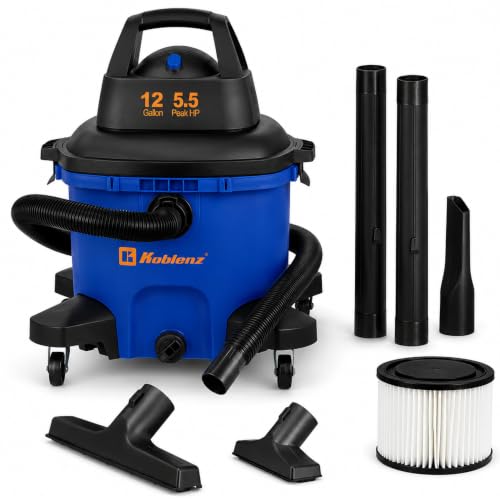 Image of Koblenz WD-12 L4 Wet Dry Vacuum Cleaner, 12 Gallon 5.5 PHP