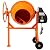 5 CU FT Electric Cement Mixer, 2/3 HP 650W Concrete Mixer Machine with Wheel and Stand, Portable Power Cement Mixer Machine, Suitable for Stucco and Seeds (5 Cu. Ft, Yellow)