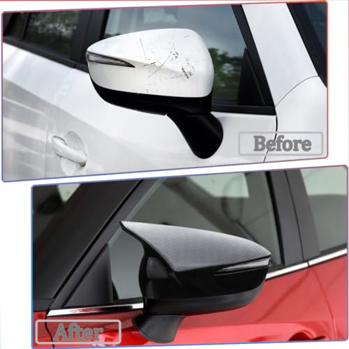 Coques de rétroviseurs Mazda CX-3 protection carbone contre les rayures