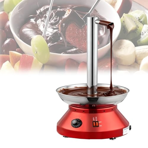 Chocolate Fountain Machine, Electric Chocolate Fondue Fountain Machine for Parties, Stainless Steel Melting Chocolate Machines with Detachable Parts for Cafe, Hotel, Wedding