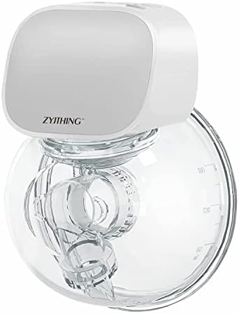Breast Pump,Wearable Breast Pump,Breast Pump Hands Free,Hands Free Breast Pump,Low Noise,Painless Massage and Breast Suction 2Modes,5Levels Electric Breast Pump Portable，24mm Flange