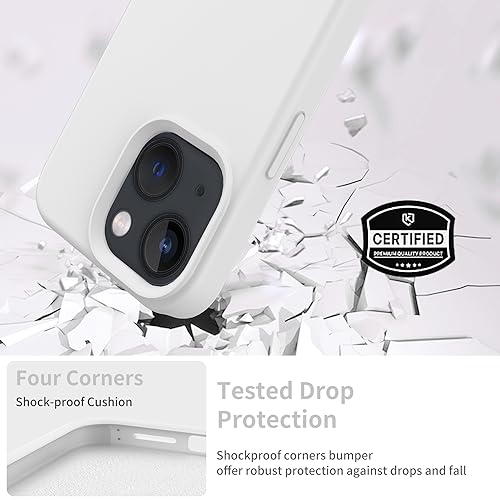 Coque iPhone 15 Plus de 6.7 pouces en silicone premium FUNMIKO avec vitre protectrice
