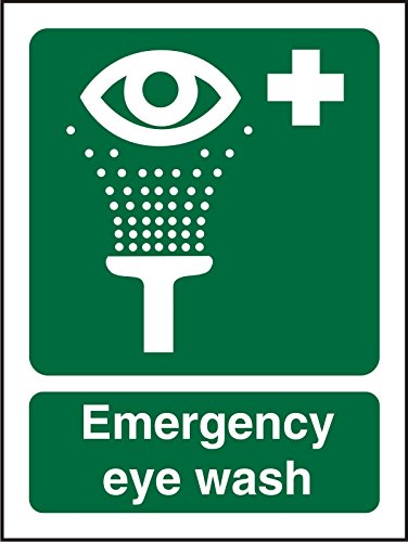 Seco Emergency Eye Wash Sign, 150mm x 200mm - Self Adhesive Vinyl