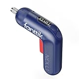 Fanttik L1 Pro 3.7V Cordless Screwdriver, Electric Screwdriver Set with 14 Bits, Digital Screen, Li-ion 2000mAh, 1/4''Hex, 6 Torque Settings 0.5-6 N.m, Variable Speed, Front LED, Dark Blue