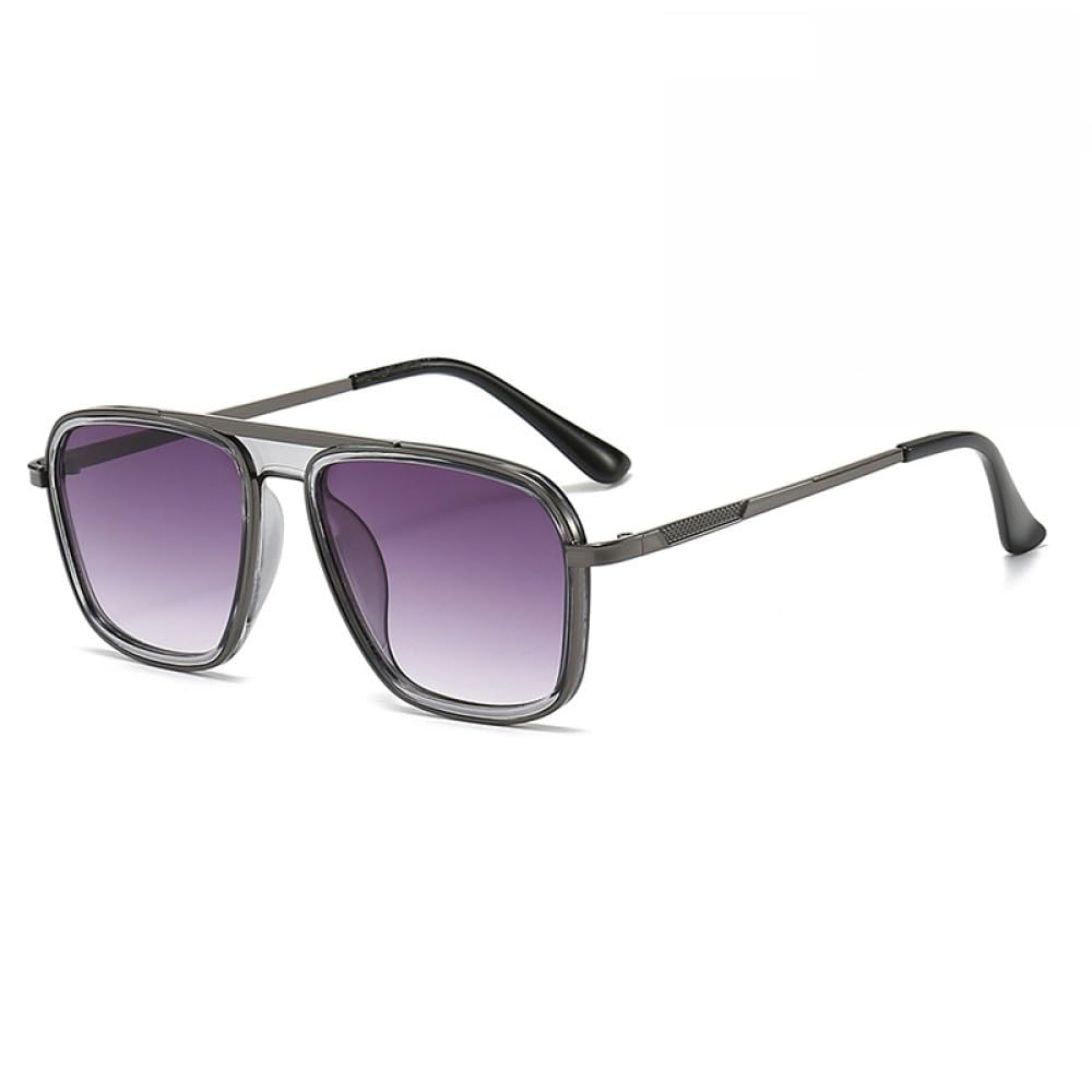 Modne okulary wędkarskie z metalową ramką Kwadratowe okulary przeciwsłoneczne Okulary rowerowe Okulary unisex Okulary przeciwsłoneczne UV400