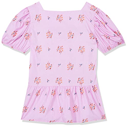 Image of Max Girls Floral Printed Square Neck Casual Top