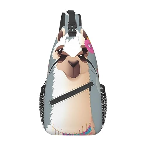 Sac à dos voyage noir Llama Pinte randonnée unisexe léger