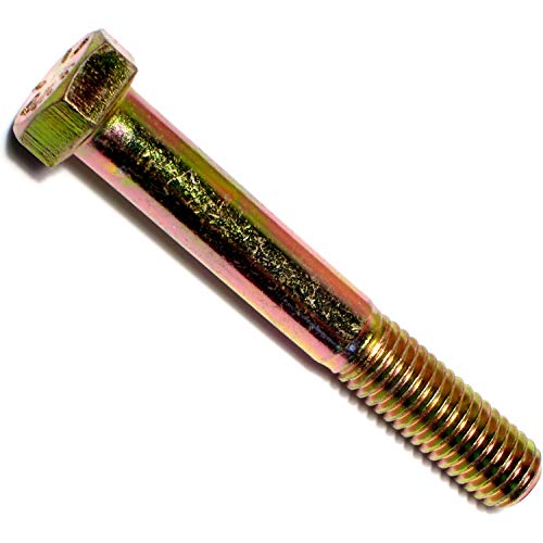 Image of Hard-to-Find Fastener Grade 8 Hex Cap Coarse Large Bolts, Bulk Pack, Steel Hex Bolts for Construction, Home Improvement, 1 /2-13 x 3-1 /2, Pack of 10