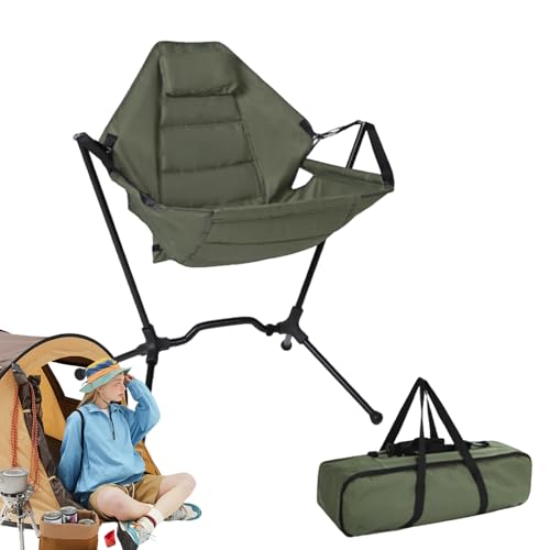 Genérico Silla De Camping para Exterior Y Acampada,Taburete Balanceante con Apoyo Ergonómico - Silla Plegable para Facil Almacenamiento,para Patio, Jardín, Fiesta, Playa Y Picnic