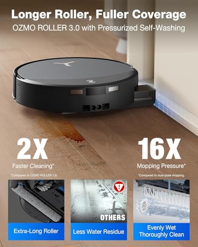 Image of ECOVACS DEEBOT T90 PRO OMNI Robot Vacuum Cleaner with Mop,30,000Pa Blast Suction,PowerBoost Charging,Instant Self-Cleaning OZMO Roller Mop,TruEdge Deep Edge Cleaning,AI Obstacle Avoidance