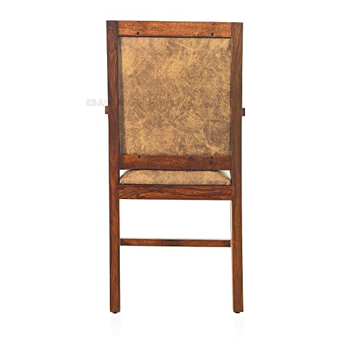 Image of 1 Seater Sofa Arm Chair | One Seater Sofa, Solid Sheesham Wood, Honey