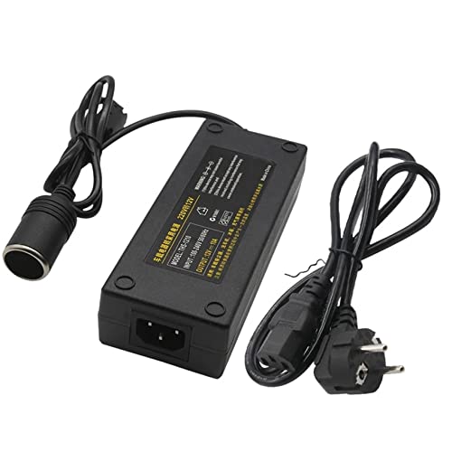 Yoiimiya Convertidor de Corriente de Coche de 12V 15A 160W 220V a 12V Convertidor de Adaptador de...