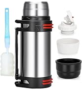2-in-1 warm en koud vacuüm geïsoleerde 30 oz drinkbeker roestvrij staal dubbele kamer, lekvrij, BPA-vrij, bekerhouder, reizen koffiemok, splitbeker, 2 drankjes, 2 zijden, waterfles (Royal Mint