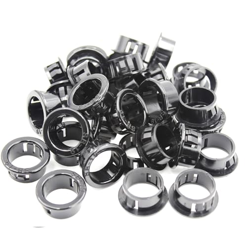 BOPOREAE 30 pcs Plastic Snap Bushing 11/16" (19 mm) Mounting Diameter