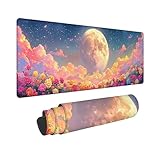 マウスパッド 大型 ゲーミングマウスパッド XXL 700 x 300 mm 防水 滑り止め おしゃれ 耐久性 ズレない デスクマット キーボードパッド 快適操作性 ゴム底 洗える 耐洗い表面 仕事 ゲーム オフィス ホーム用 男性用オフィス部品 （月) Z-894