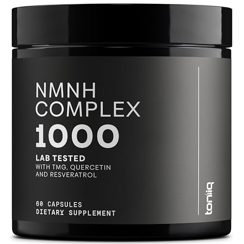 NMNH Supplement – Ultra High Potency 1,000mg Complex with Clinically Studied Uthpeak™ NMNH, Resveratrol, Quercetin & TMG – Highly Purified – Third-Party Lab Tested – 60 Capsules