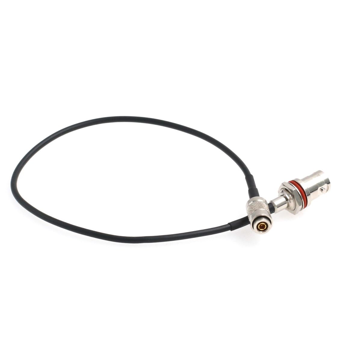 HangTon 3G 1080P SDI Cable, Mini SDI DIN1.0/2.3 to SDI Adapter Cable for Blackmagic Video Assist Monitor Hyperdeck Shuttle RG174/U 75 ohm (60cm, DIN 1.0/2.3 to Female BNC)