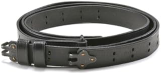 Black Leather WW2 Style M1907 Rifle Sling M1 Garand M1903 Springfield - World War Supply