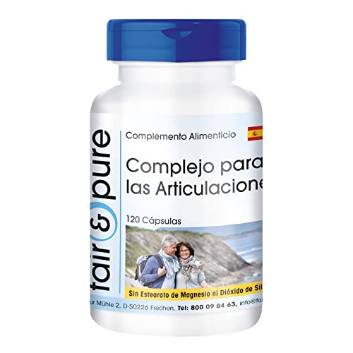 Fair & Pure® - Glucosamina Complex - Glucosamina y Condroitina + MSM y Astaxantina - Complejo para las articulaciones - 120 Cápsulas
