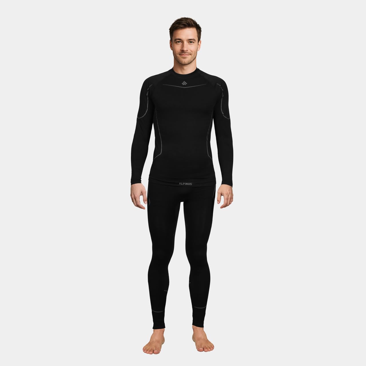 Alpinus - Thermounterwäsche Set Herren Lakdah, Funktionsunterwäsche | Schnelltrocknend, Thermo Unterwäsche mit Belüftungszonen, Thermowäsche, Funktionswäsche, Thermal Underwear