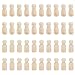 WINOMO Giocattolo di Bambola di Pittura Incompiuta in Legno: 40Pcs in Legno Disegno Bambola Giocattolo per Bambini Bambole Decorazioni Fai da Te Plaything