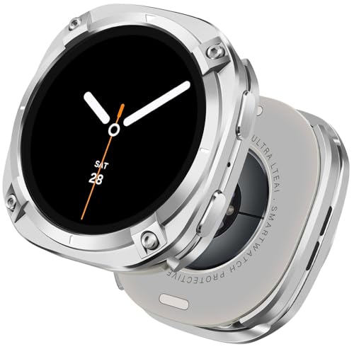 Coque Samsung Watch 8 44mm blindée en métal pour éviter les rayures de l'écran
