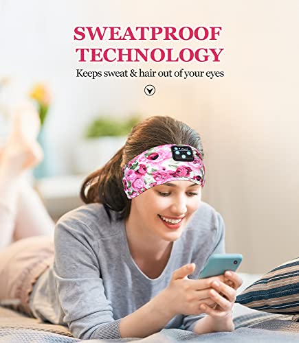 Image of Sleeping Headphones Bluetooth Headband, Unisex-Adults Hairband Sound, Long Play Time, Perfect for Sleeping, Relaxation, Meditation, Travel, Yoga, Running, Jogging, Gift
