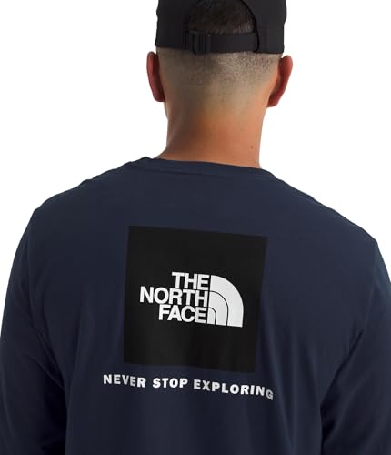 THE NORTH FACE Men's Core Box Long Sleeve NSE Tee | T-shirt With Ribbed Collar & Cuffs for Durability3