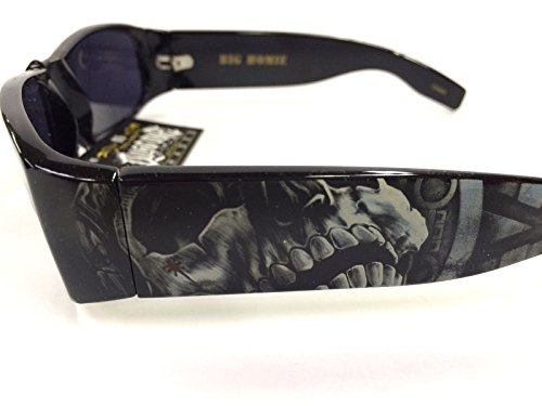 Authentic Shades Aztec Skeleton Black Sunglasses California Lowrider Style3