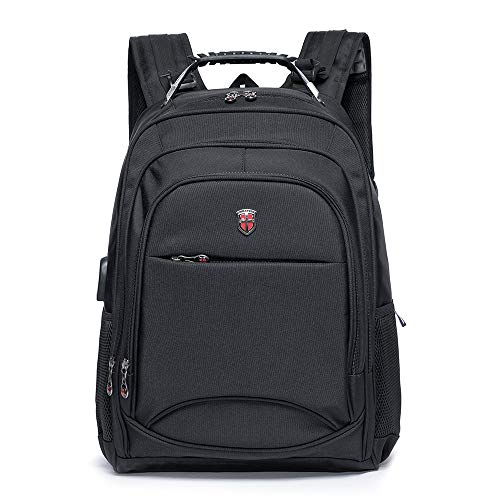 Mochila Executiva Masculina Reforçada Swissport Impermeável Grande Notebook USB