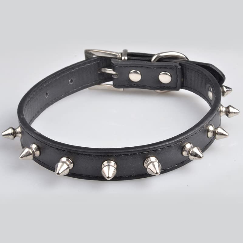 Sniffr Spiked Studded PU Leather Durable Pet Dog Pitbull Mastiff Collar with D-Ring, Dog Neck Collar Belts for Medium and Large Dogs (Small) (B0BLHSD9D5) Amazon Price History, Amazon Price Tracker