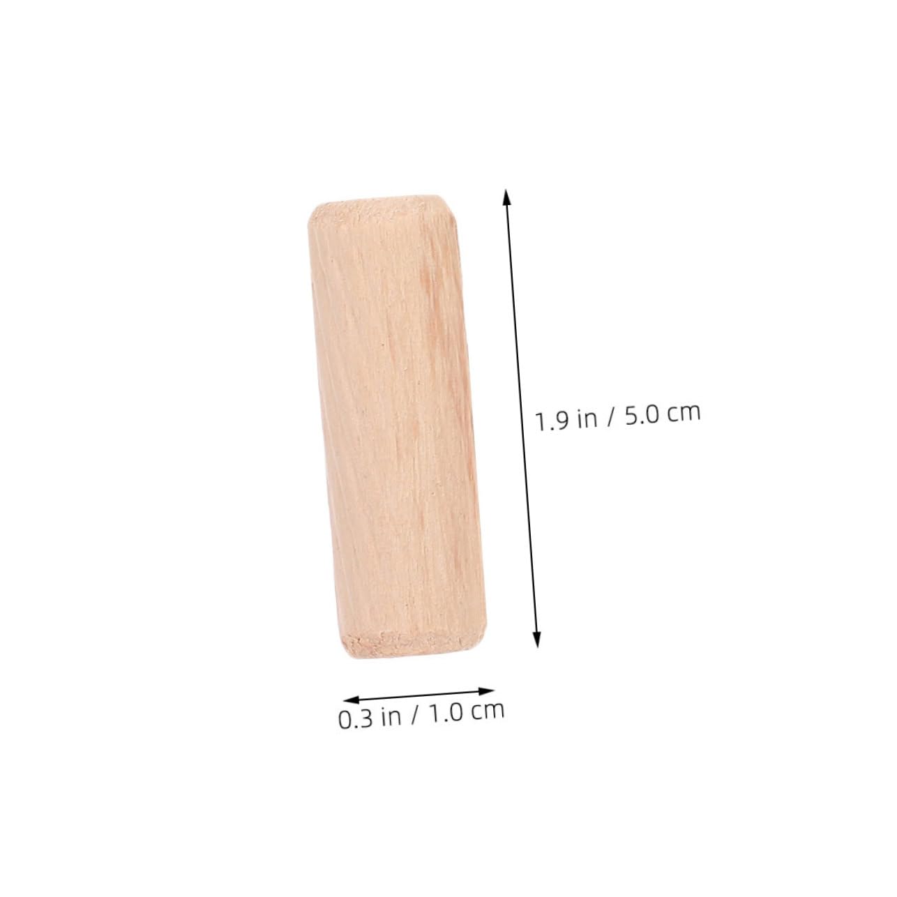 PRETYZOOM 1200 Stck. Holz Dübel für Handwerk mit Gerillter Antirutsch Oberfläche Naturbelassen Robuste Steckverbindungen für Möbelbau DIY Holzprojekte und Reparaturen
