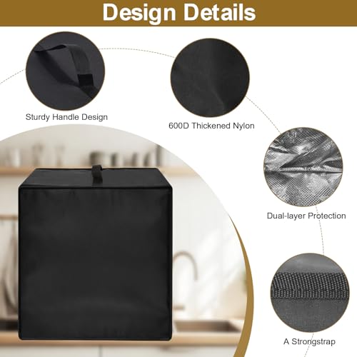 Image of Toaster Oven Air Fryer Cover, Heat-Resistant Waterproof Dust-proof Kitchen Appliance Covers Compatible For Ninja AF101 Air Fryer 4 Quart, 4-in-1 Instant Pot Vortex Plus 4QT Air Fryer, 6-in-1
