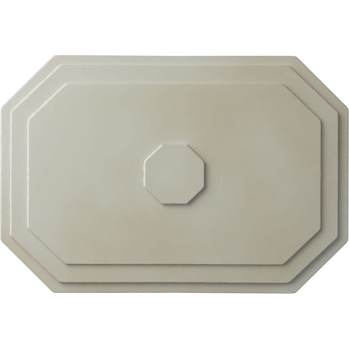 Ekena Millwork CM25FEFBS - 25 1/4"W x 17 1/4"H x 1 3/4"P Felix Ceiling Medallion - Ceiling Medallion, Flash Blue