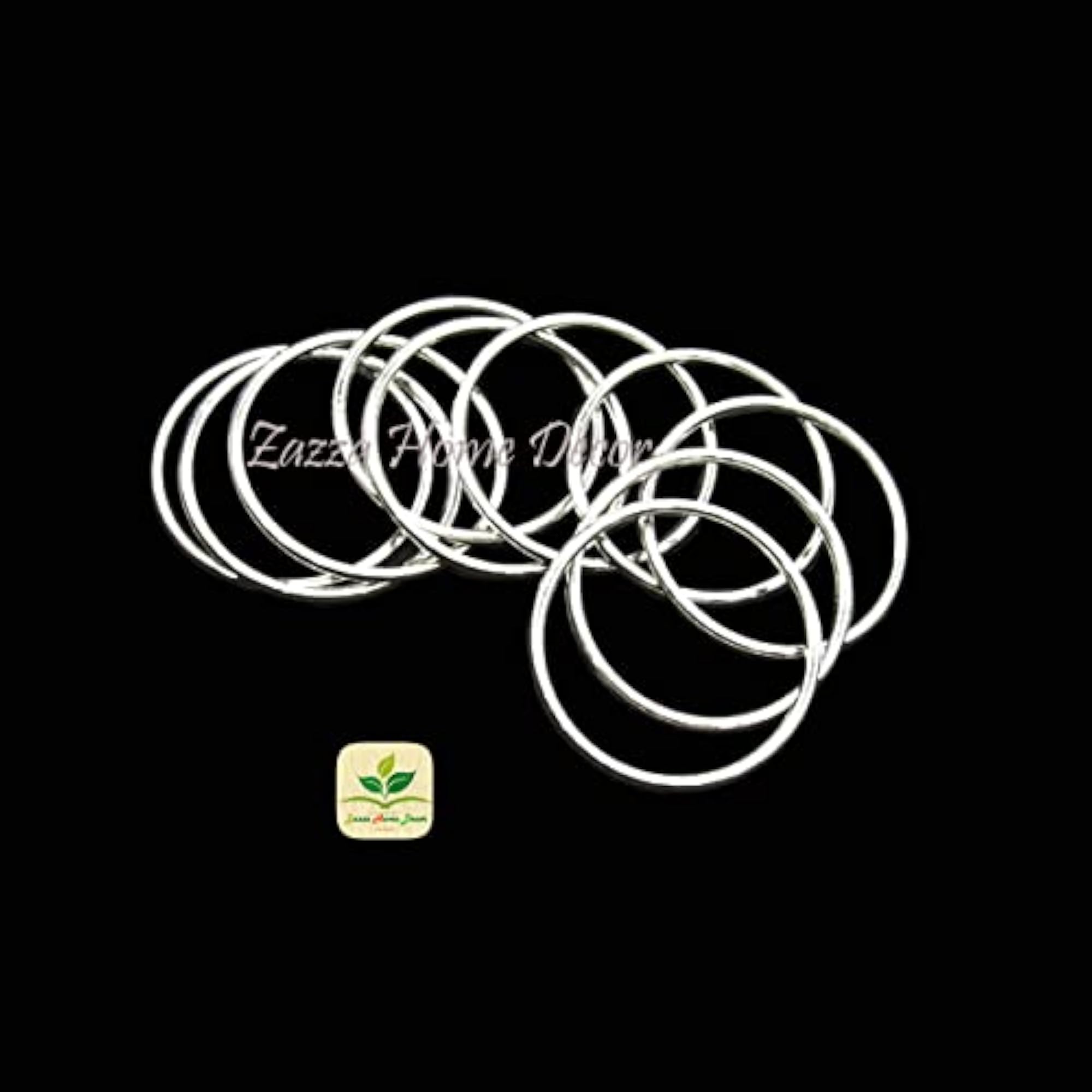 Macrame 3 Inch Silver Metal Dream Catcher Ring Set for Making Dreamcatcher Rings