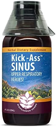 WishGarden Herbs Kick-Ass Sinus - Herbal Sinus Relief, Sinus Congestion Relief and Sinus Pressure Relief for Adults, Natural Sinus Relief and Sinus Decongestant, All Season Sinus Support, 4oz