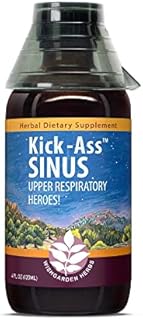 WishGarden Herbs Kick-Ass Sinus - Herbal Sinus Relief, Sinus Congestion Relief and Sinus Pressure Relief for Adults, Natural Sinus Relief and Sinus Decongestant, All Season Sinus Support, 4oz