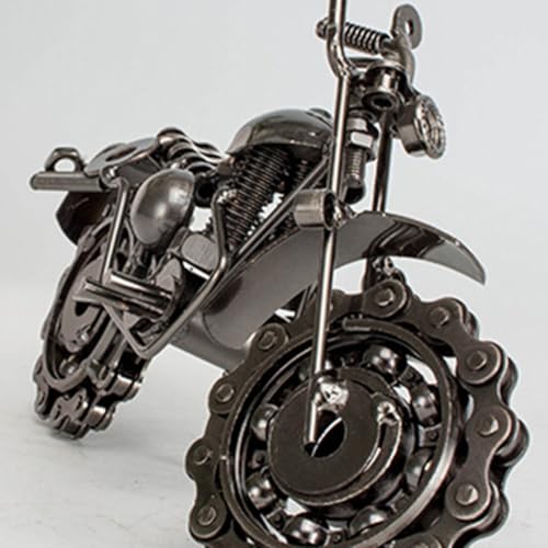 Hierro de motocicleta vintage en varios estilos artesanales con ruedas móviles 5