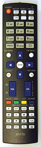 Replacement Remote for Toshiba SE-R0295 DVD/VCR - See Description for Model Compatability