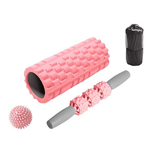 Sac de rangement pour rouleau de massage rose à emporter au yoga et pilates