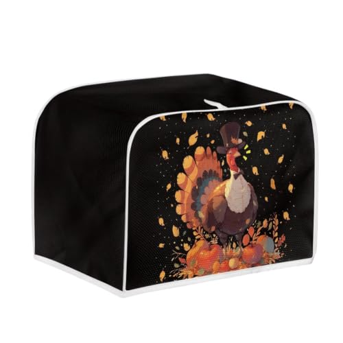 Image of Maple Leaf Turkey 2 Slice Toaster Cover Thankisgiving Decor
