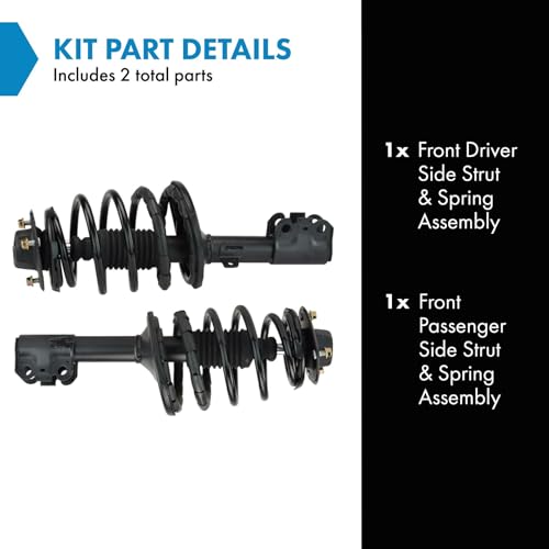 Image of TRQ Front Strut and Spring Assembly Set 2 Piece | For 1997-2001 Lexus ES300 97-03 Toyota Avalon Camry 99-03 Solara