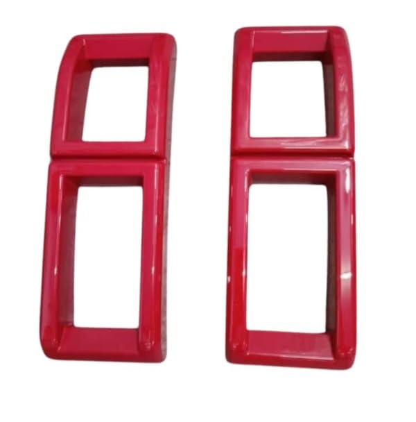 Billet Rings for Thar Roxx Set of 2 Color red | Glossy Finish, Pair Included, Bold Red Colour, Exterior Accessory, Billet Style-picture-10