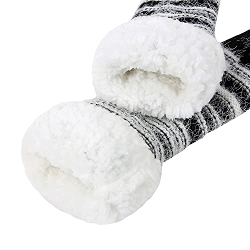Image of Chassic Sherpa Lined Slipper Socks for Women, Non-Slip Cozy Winter House Socks, Soft Fuzzy Socks, Christmas Gifts for Women & Ladies Stocking Stuffers