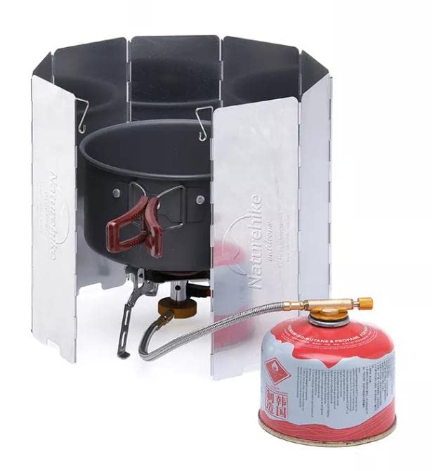 NaturehikeMultifunctional Split Outdoor Portable Stove Windscreen Foldable 3000W Strong Firepower Portable Outdoor Camping Stove Windscreen（only windscreen）