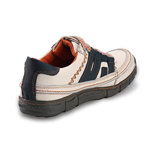 TMA EYES Men's Shoes Comfortable Casual Leather Shoes Slip on Lace up Shoes4