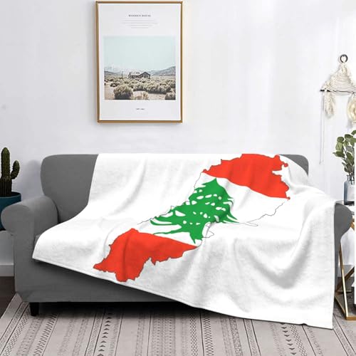Couverture de lit microfibre EdWal légère jeté de lit imprimé Liban confortable - 5