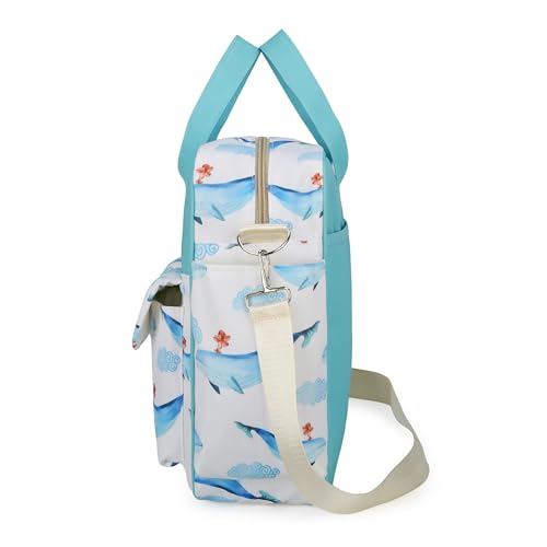 Image of Winnies Baby Diaper Bag for Moms | Travel Maternity Nappy Messengers Tote with Multiple Pockets | Large Capacity Stylish Bags for Baby Essentials