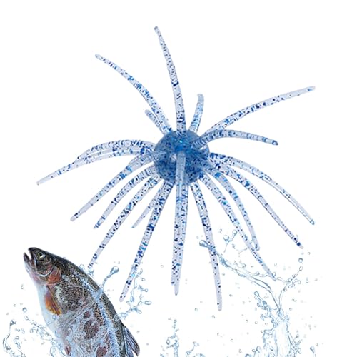 Cebos de natación para erizos de mar - Señuelos de Pesca para Agua Salada y Agua Dulce | Señuelos Flexibles de Alta Elasticidad para Peces, cebos realistas para Aventuras de Pesca al Air