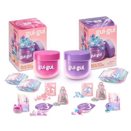 GUI GUI Slime Kit - Scented 2-Pack Bundle, Clear & Gloss, 5 Step DIY Process to Customize Your...